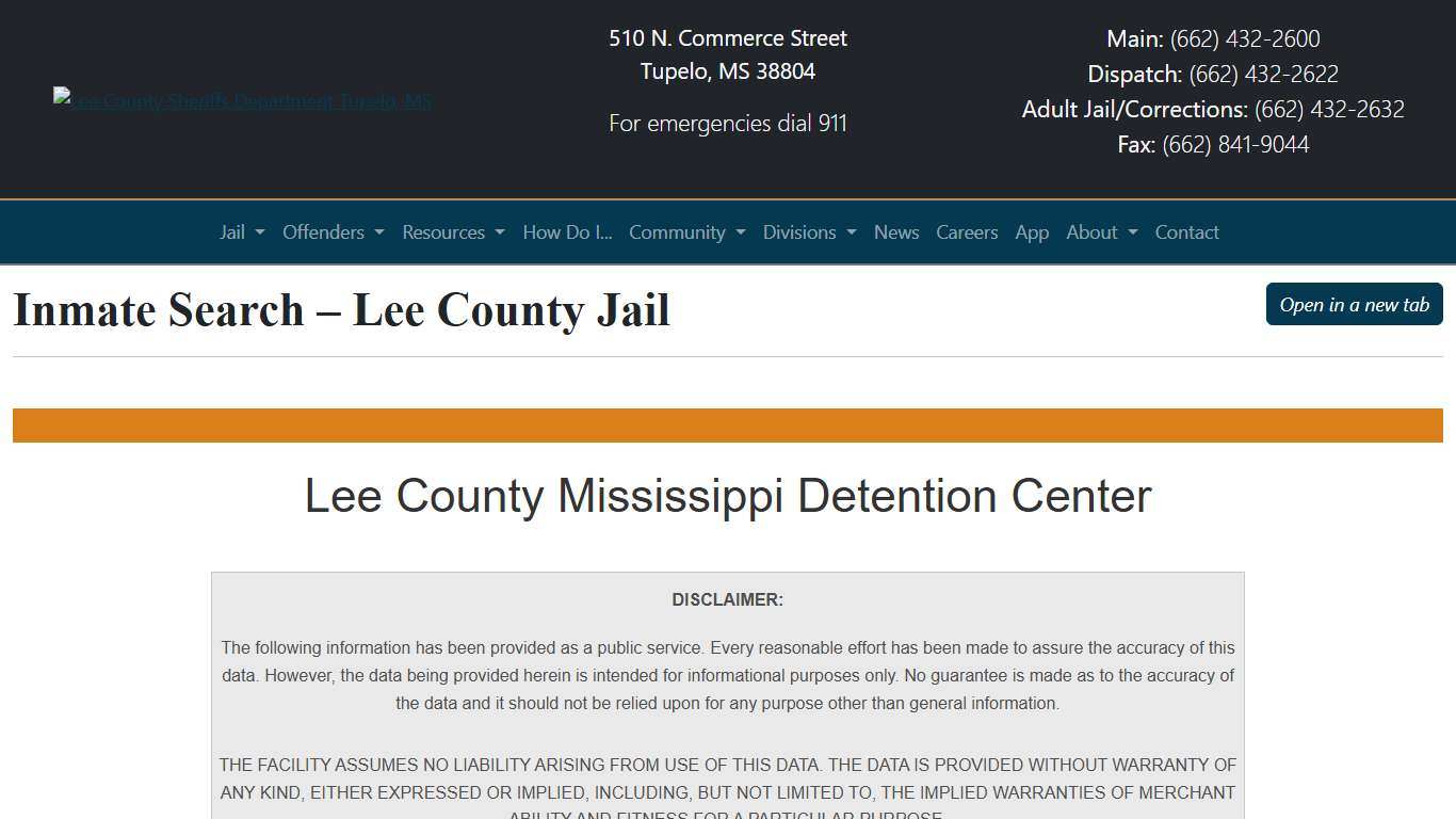 Inmate Search Lee County Sheriff's Office